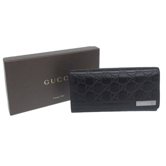 GUCCI 233112 GG Shima purse black Calfskin unisex - Picture 1 of 14